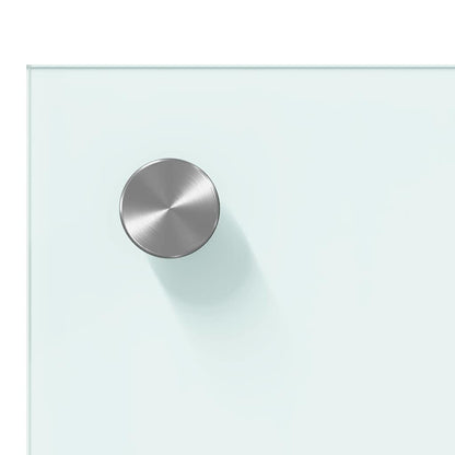Kitchen Backsplash White 100 x 50 x 0.8 cm Tempered Glass