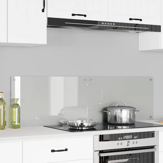 Kitchen Backsplash Transparent 70 x 40 x 0.8 cm Tempered Glass