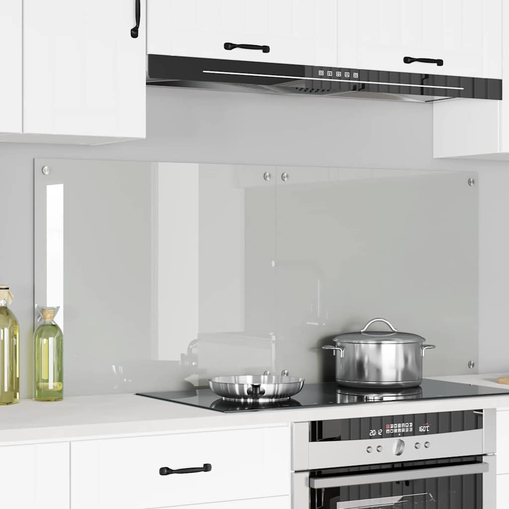 Kitchen Backsplash Transparent 70 x 60 x 0.8 cm Tempered Glass