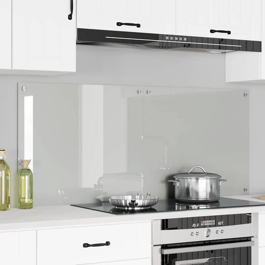 Kitchen Backsplash Transparent 70 x 60 x 0.8 cm Tempered Glass