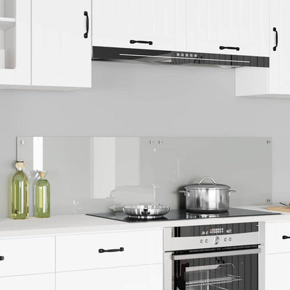 Kitchen Backsplash Transparent 80 x 40 x 0.8 cm Tempered Glass