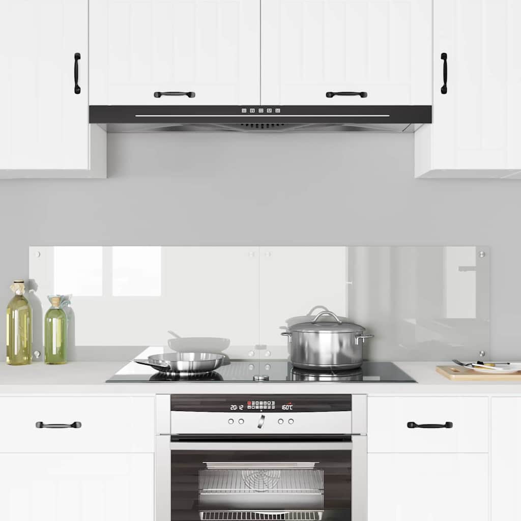 Kitchen Backsplash Transparent 80 x 40 x 0.8 cm Tempered Glass