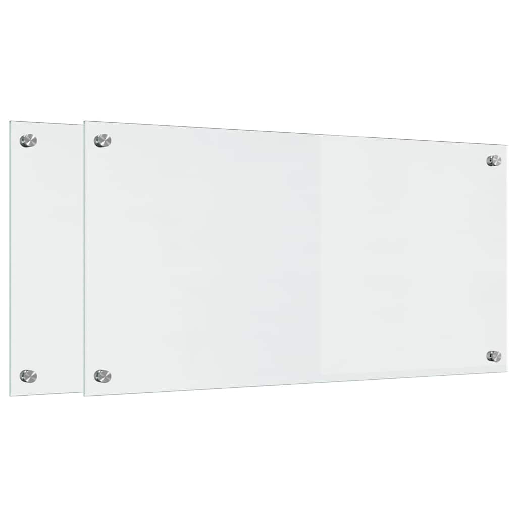 Kitchen Backsplash Transparent 80 x 40 x 0.8 cm Tempered Glass