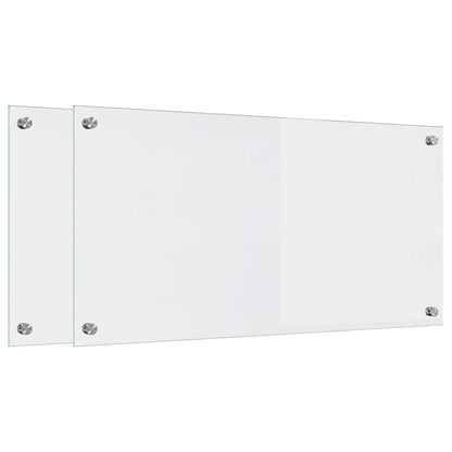 Kitchen Backsplash Transparent 80 x 40 x 0.8 cm Tempered Glass