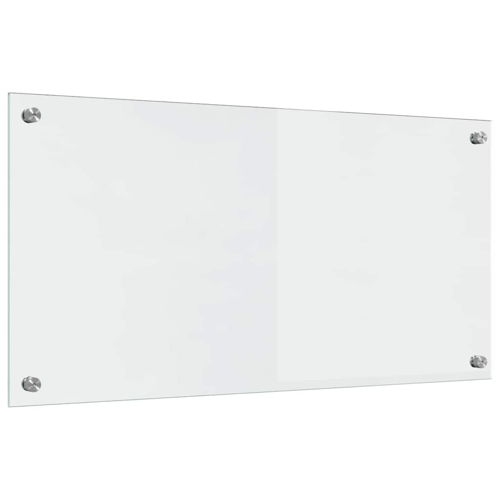 Kitchen Backsplash Transparent 80 x 40 x 0.8 cm Tempered Glass
