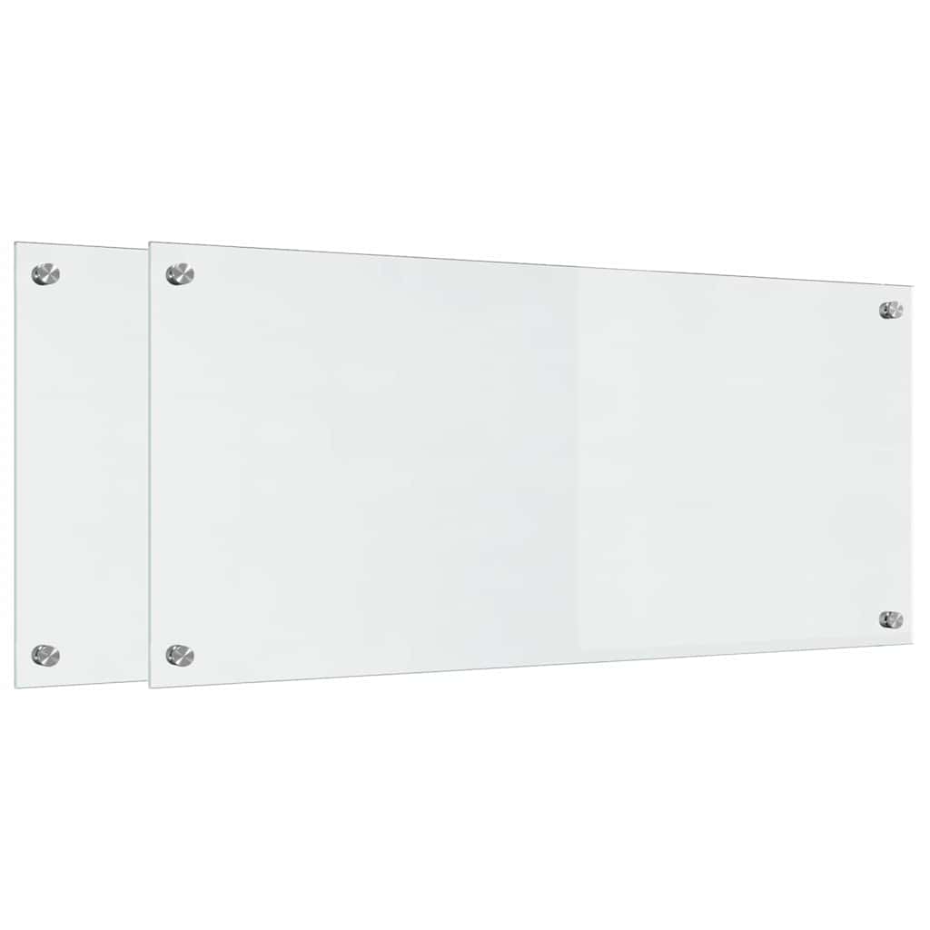 Kitchen Backsplash Transparent 90 x 40 x 0.8 cm Tempered Glass