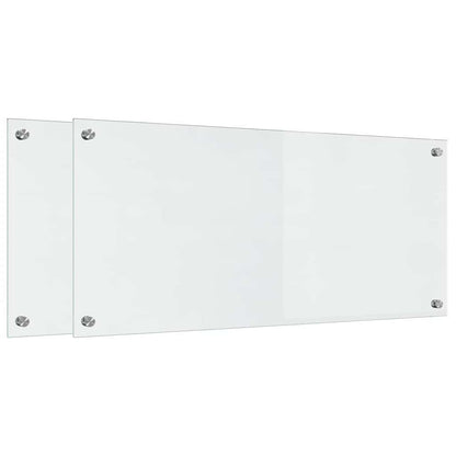 Kitchen Backsplash Transparent 90 x 40 x 0.8 cm Tempered Glass