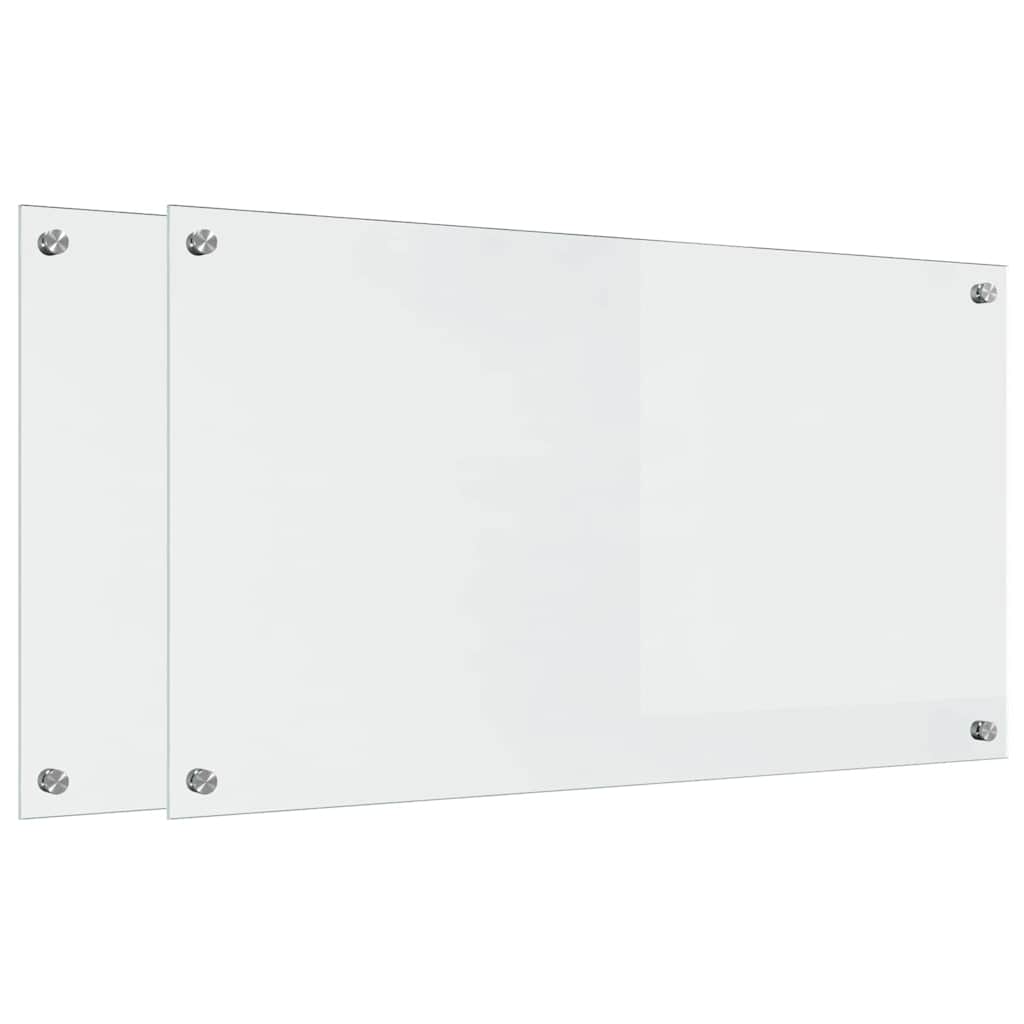 Kitchen Backsplash Transparent 90 x 50 x 0.8 cm Tempered Glass