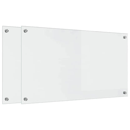 Kitchen Backsplash Transparent 90 x 50 x 0.8 cm Tempered Glass