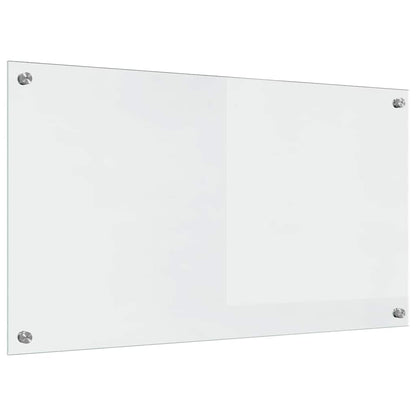 Kitchen Backsplash Transparent 90 x 50 x 0.8 cm Tempered Glass