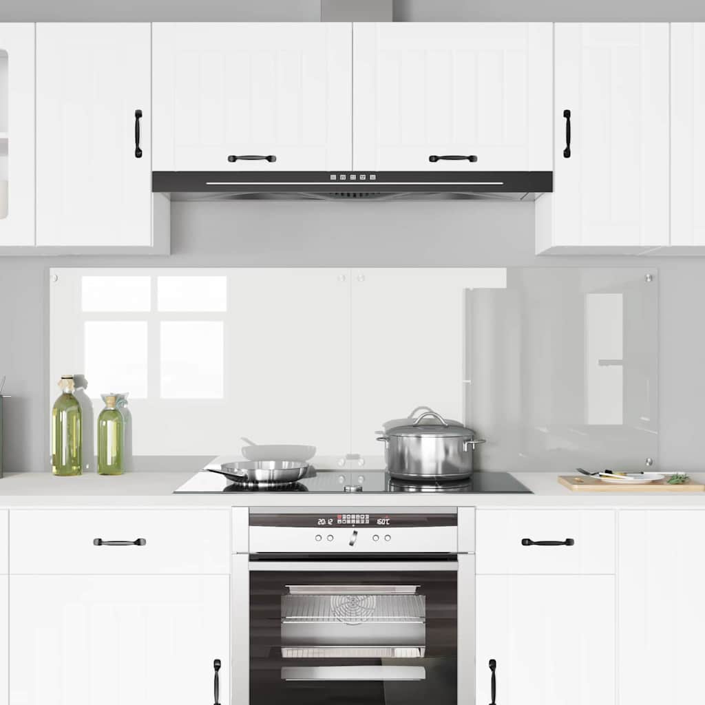 Kitchen Backsplash Transparent 90 x 60 x 0.8 cm Tempered Glass