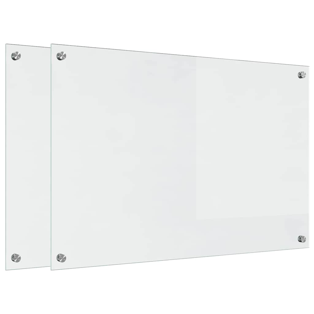 Kitchen Backsplash Transparent 90 x 60 x 0.8 cm Tempered Glass