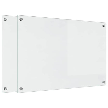 Kitchen Backsplash Transparent 90 x 60 x 0.8 cm Tempered Glass