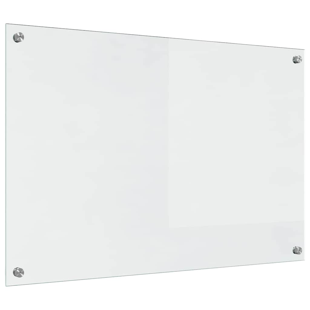 Kitchen Backsplash Transparent 90 x 60 x 0.8 cm Tempered Glass