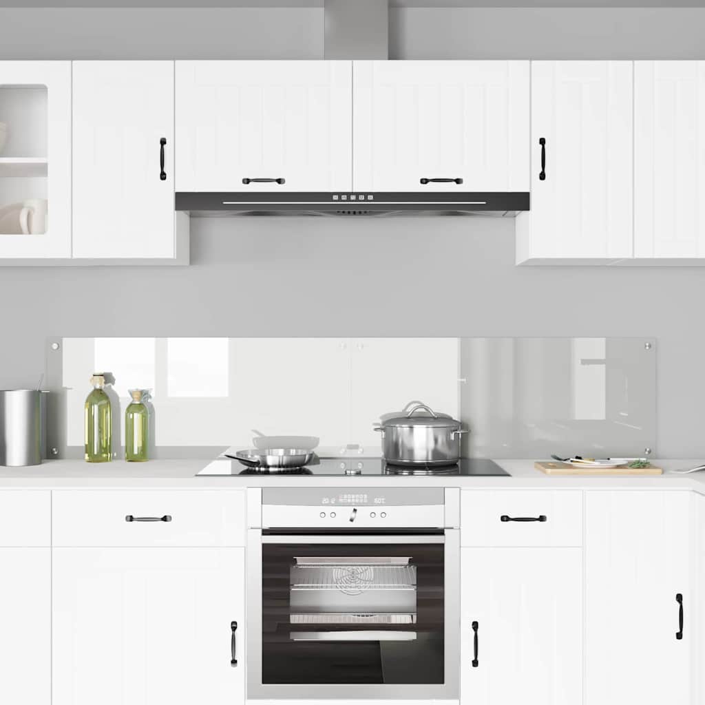 Kitchen Backsplash Transparent 100 x 40 x 0.8 cm Tempered Glass