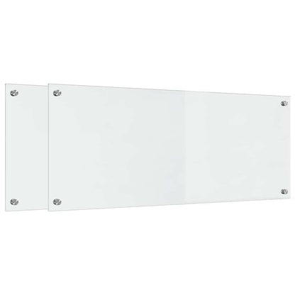 Kitchen Backsplash Transparent 100 x 40 x 0.8 cm Tempered Glass