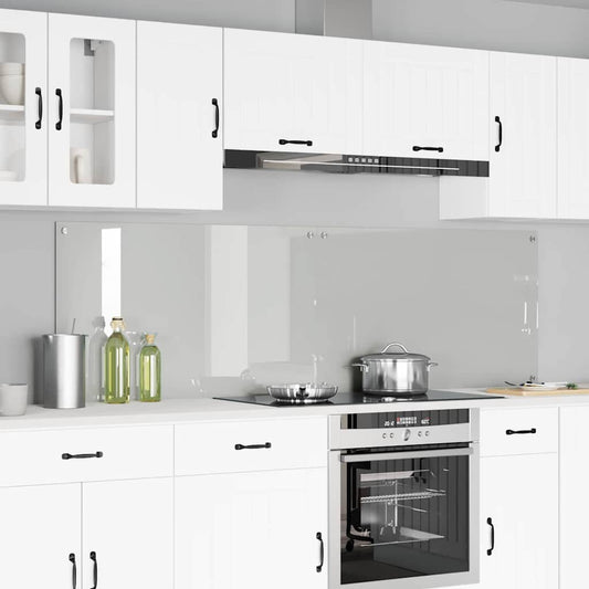 Kitchen Backsplash Transparent 100 x 60 x 0.8 cm Tempered Glass