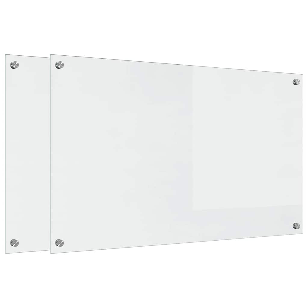 Kitchen Backsplash Transparent 100 x 60 x 0.8 cm Tempered Glass