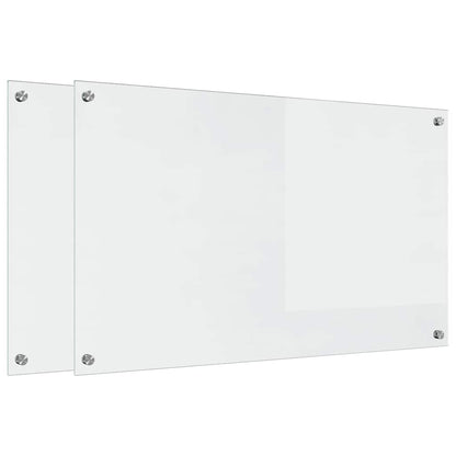Kitchen Backsplash Transparent 100 x 60 x 0.8 cm Tempered Glass