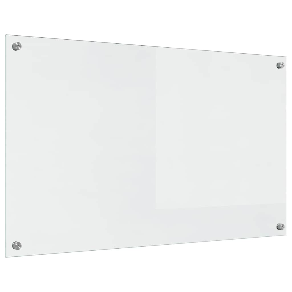 Kitchen Backsplash Transparent 100 x 60 x 0.8 cm Tempered Glass