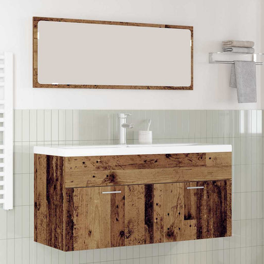 Bathroom Cabinet Old Wood 100 x 38.5 x 46 cm Engineered Wood