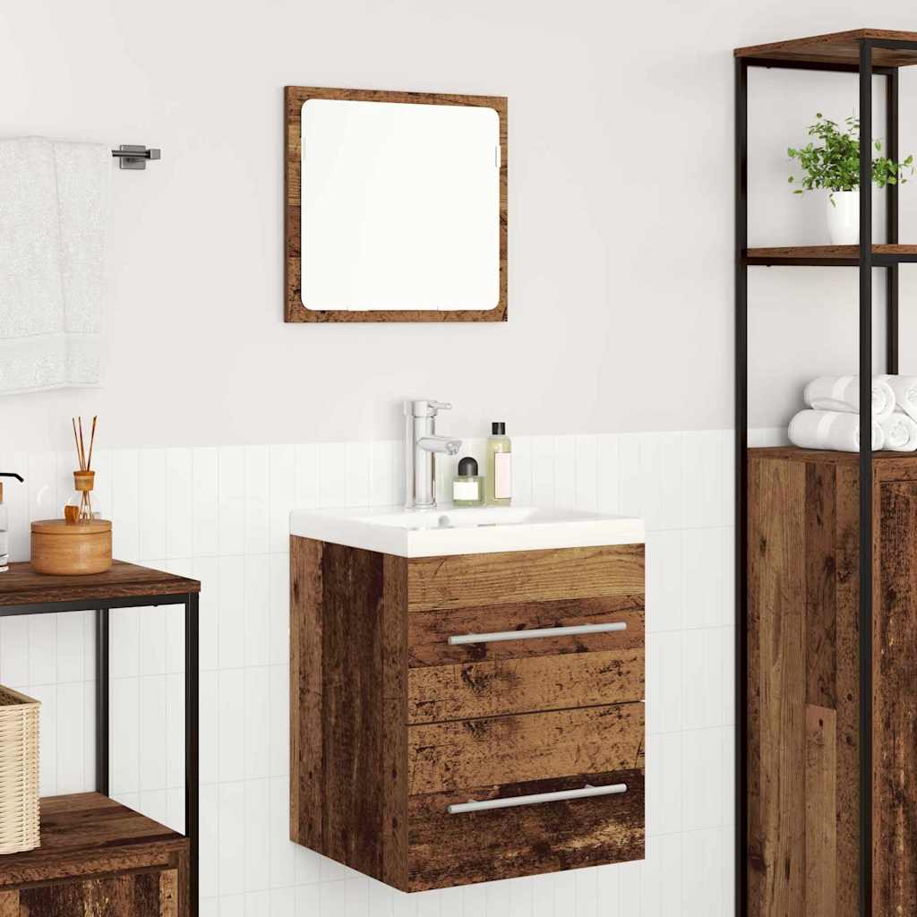 Bathroom Sink Cabinet with Drawer Old Wood 41 x 38.5 x 48 cm