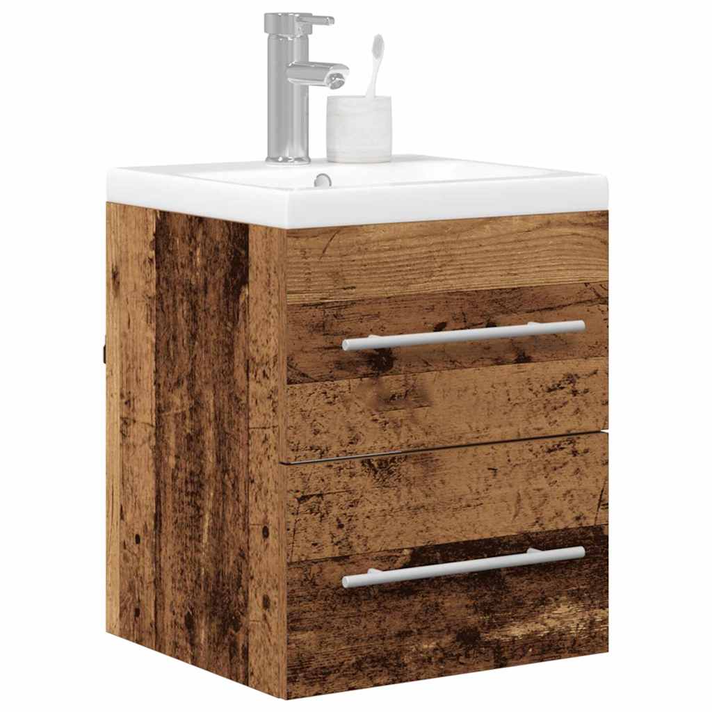 Bathroom Sink Cabinet with Drawer Old Wood 41 x 38.5 x 48 cm