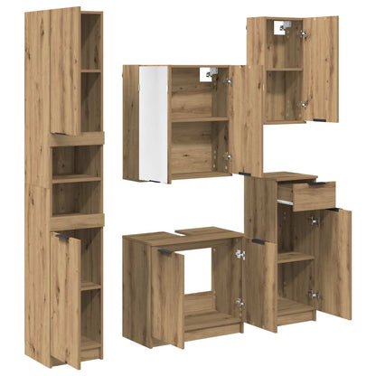 Bathroom Furniture Set 5 pcs Artisan Oak Engineered Wood
