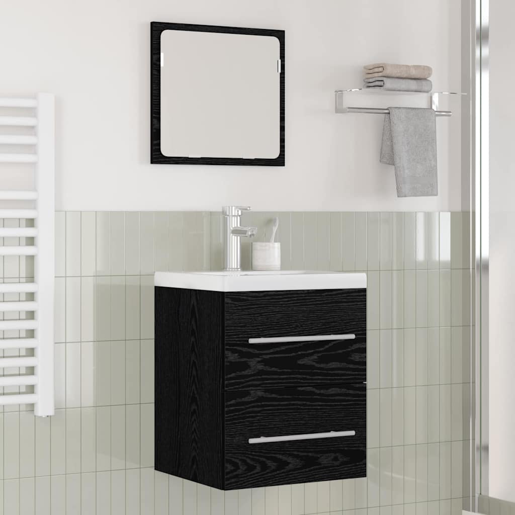 Bathroom Sink Cabinet with Drawer Black 42 x 39 x 52 cm
