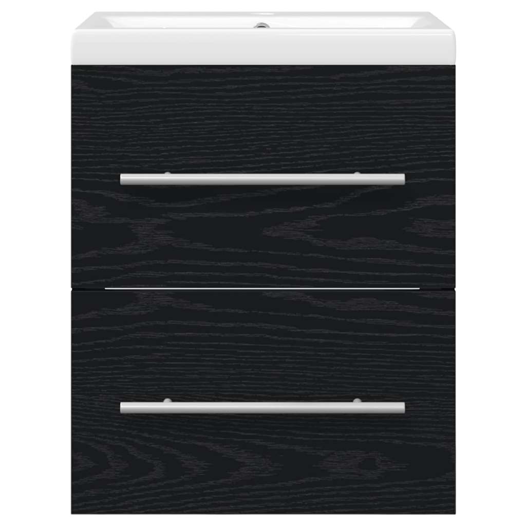 Bathroom Sink Cabinet with Drawer Black 42 x 39 x 52 cm