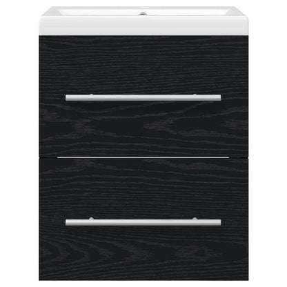 Bathroom Sink Cabinet with Drawer Black 42 x 39 x 52 cm