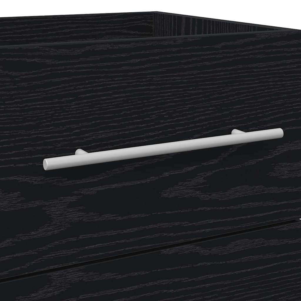 Bathroom Sink Cabinet with Drawer Black Oak 41 x 38.5 x 48 cm
