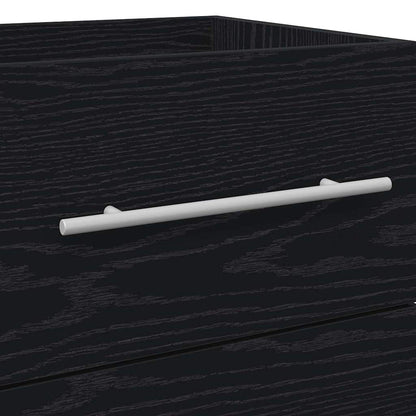 Bathroom Sink Cabinet with Drawer Black Oak 41 x 38.5 x 48 cm