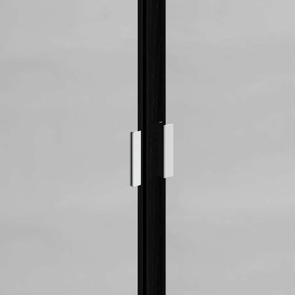 Bathroom Cabinet Set with Shelf 2 pcs Black Oak Engineered Wood