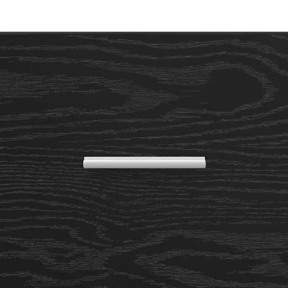 Bathroom Cabinet Black Oak 100 x 38.5 x 46 cm Engineered Wood