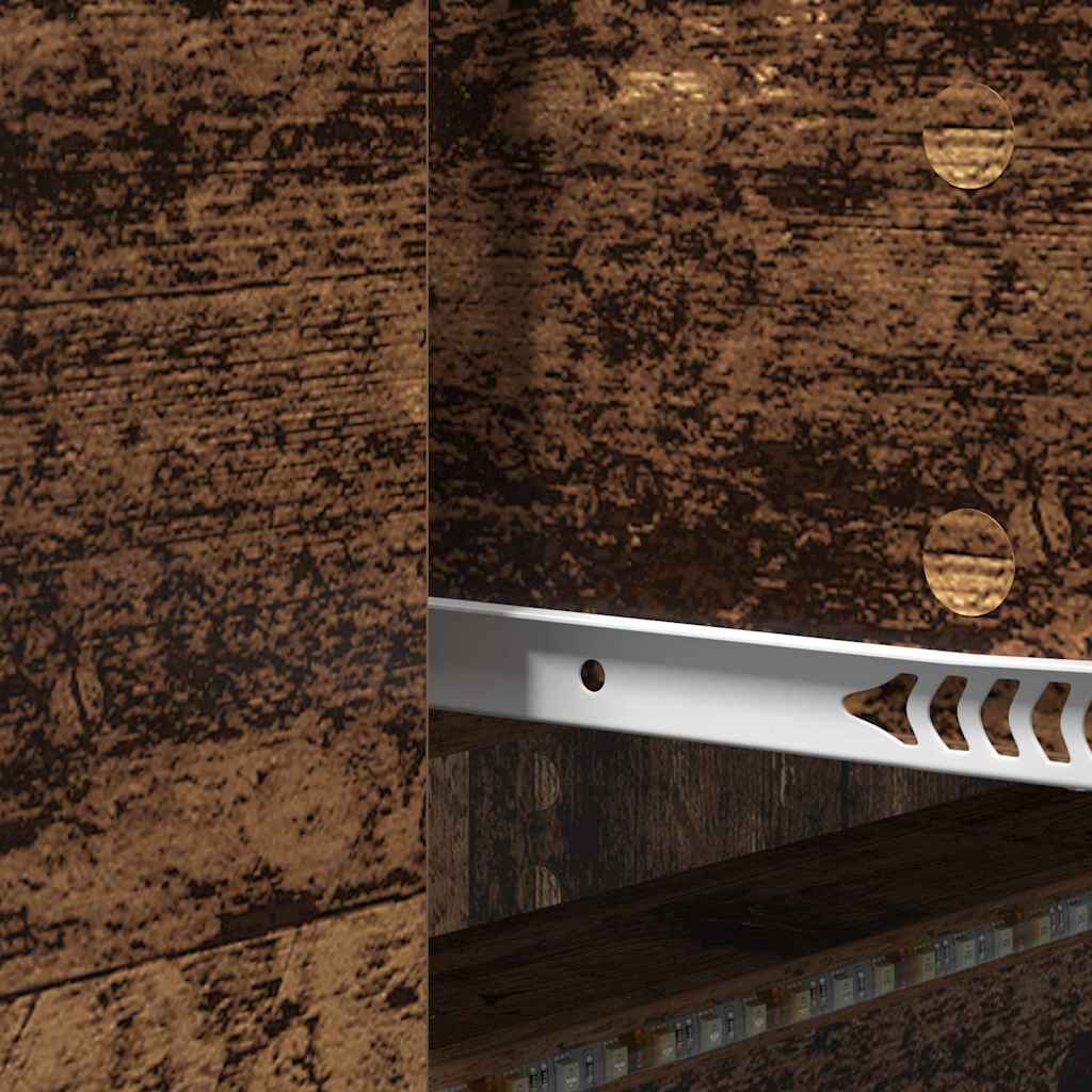 TV Cabinet with LEDs Old Wood 140 x 34 x 40 cm Engineered Wood