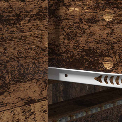 TV Cabinet with LEDs Old Wood 140 x 34 x 40 cm Engineered Wood