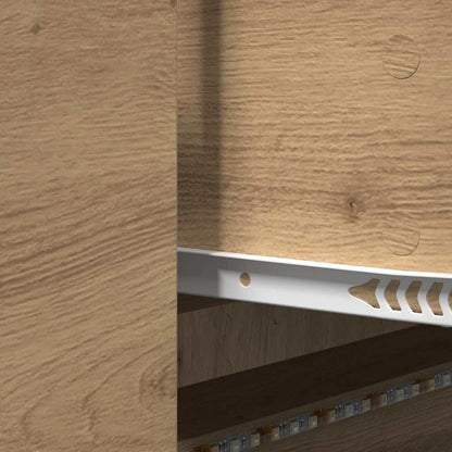 TV Cabinet with LEDs with Drawer Artisian Oak 140 x 34 x 40 cm