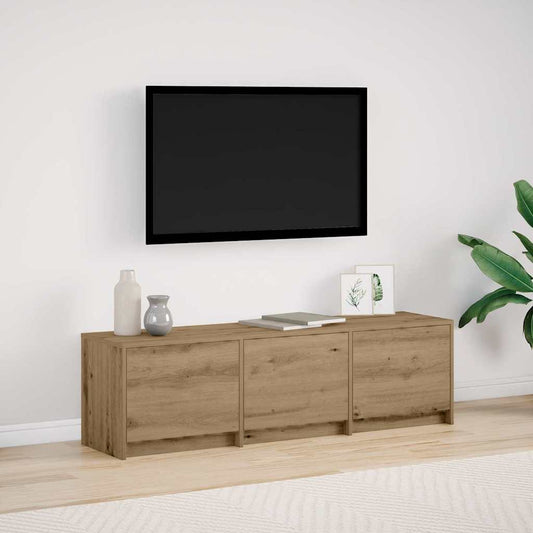 TV Cabinet with LEDs with Drawer Artisian Oak 140 x 34 x 40 cm