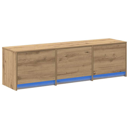 TV Cabinet with LEDs with Drawer Artisian Oak 140 x 34 x 40 cm