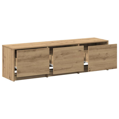 TV Cabinet with LEDs with Drawer Artisian Oak 140 x 34 x 40 cm