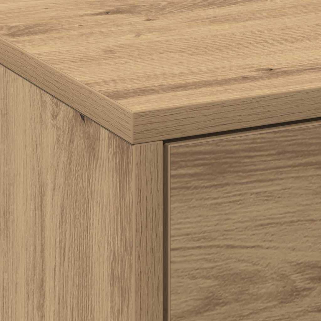 TV Cabinet with LEDs with Drawer Artisian Oak 162 x 34 x 40 cm