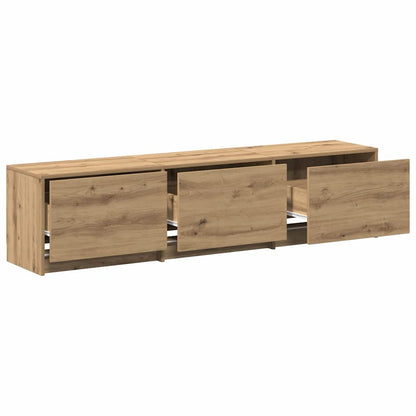 TV Cabinet with LEDs with Drawer Artisian Oak 162 x 34 x 40 cm
