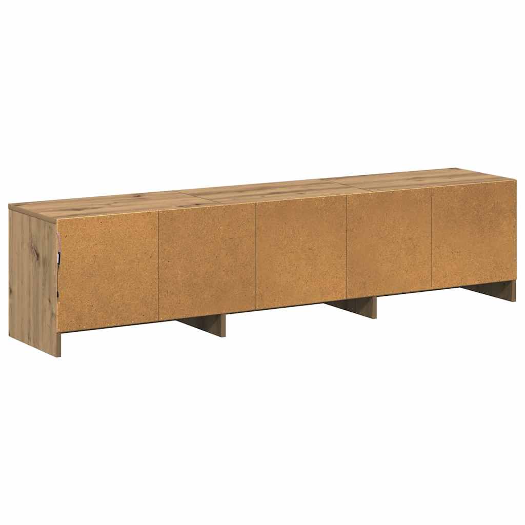 TV Cabinet with LEDs with Drawer Artisian Oak 162 x 34 x 40 cm