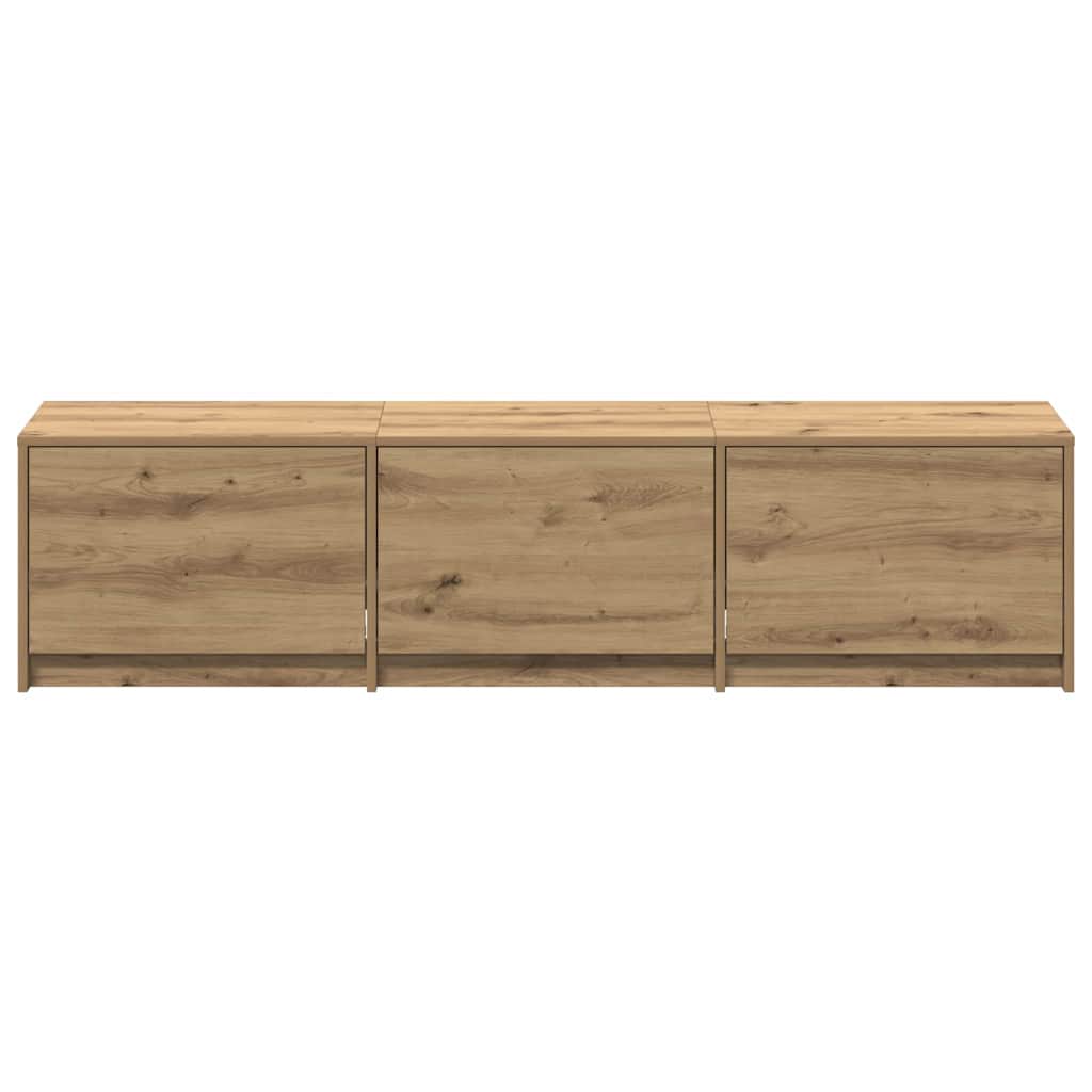 TV Cabinet with LEDs with Drawer Artisian Oak 162 x 34 x 40 cm