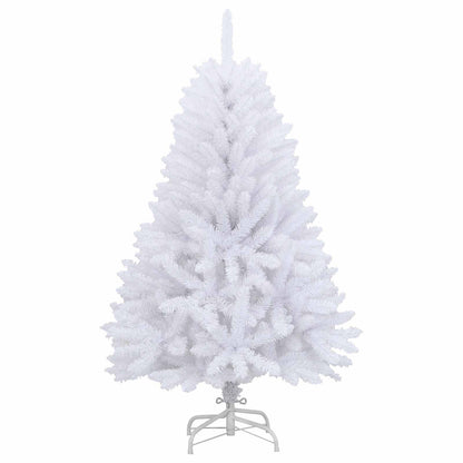 Artificial Hinged Christmas Tree White 120 cm PVC and Steel