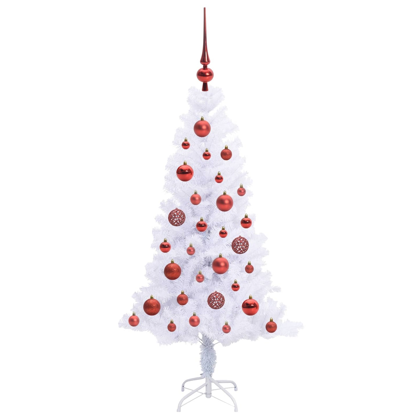 Artificial Christmas Tree with Stand White 120 cm PVC and Steel