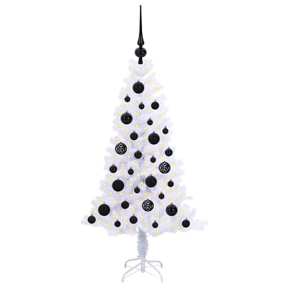 Artificial Christmas Tree with Stand White 120 cm PVC and Steel