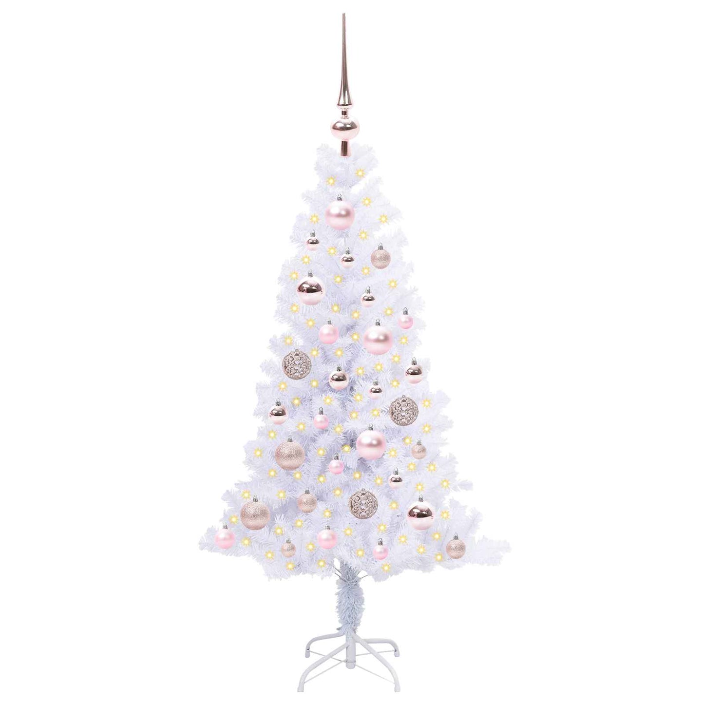 Artificial Christmas Tree with Stand White 120 cm PVC and Steel