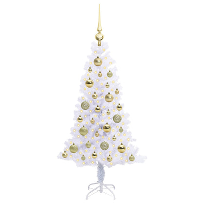 Artificial Christmas Tree with Stand White 120 cm PVC and Steel
